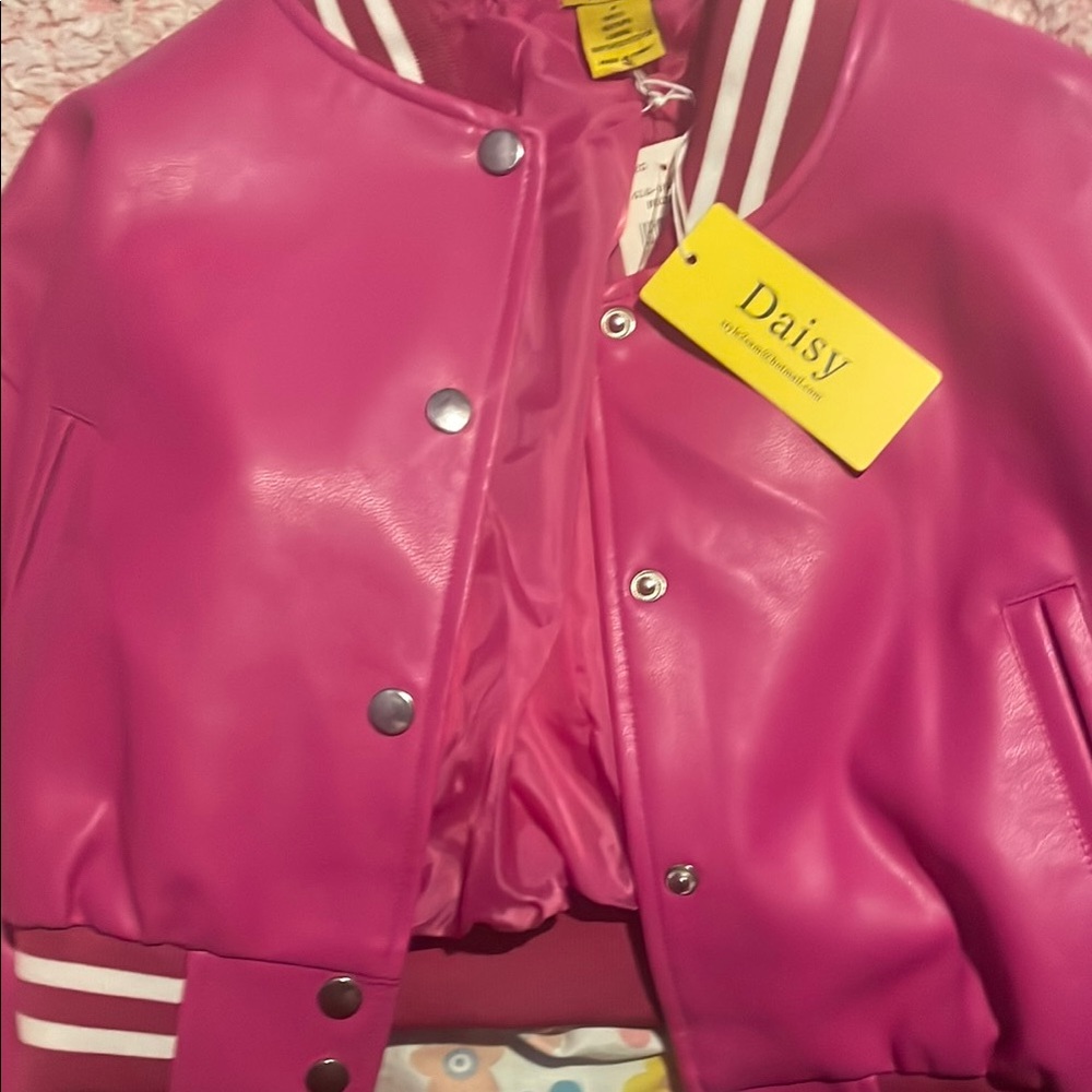 Daisy Fuentes Pink Kids Blazer